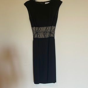 Calvin Klein black cocktail dress.